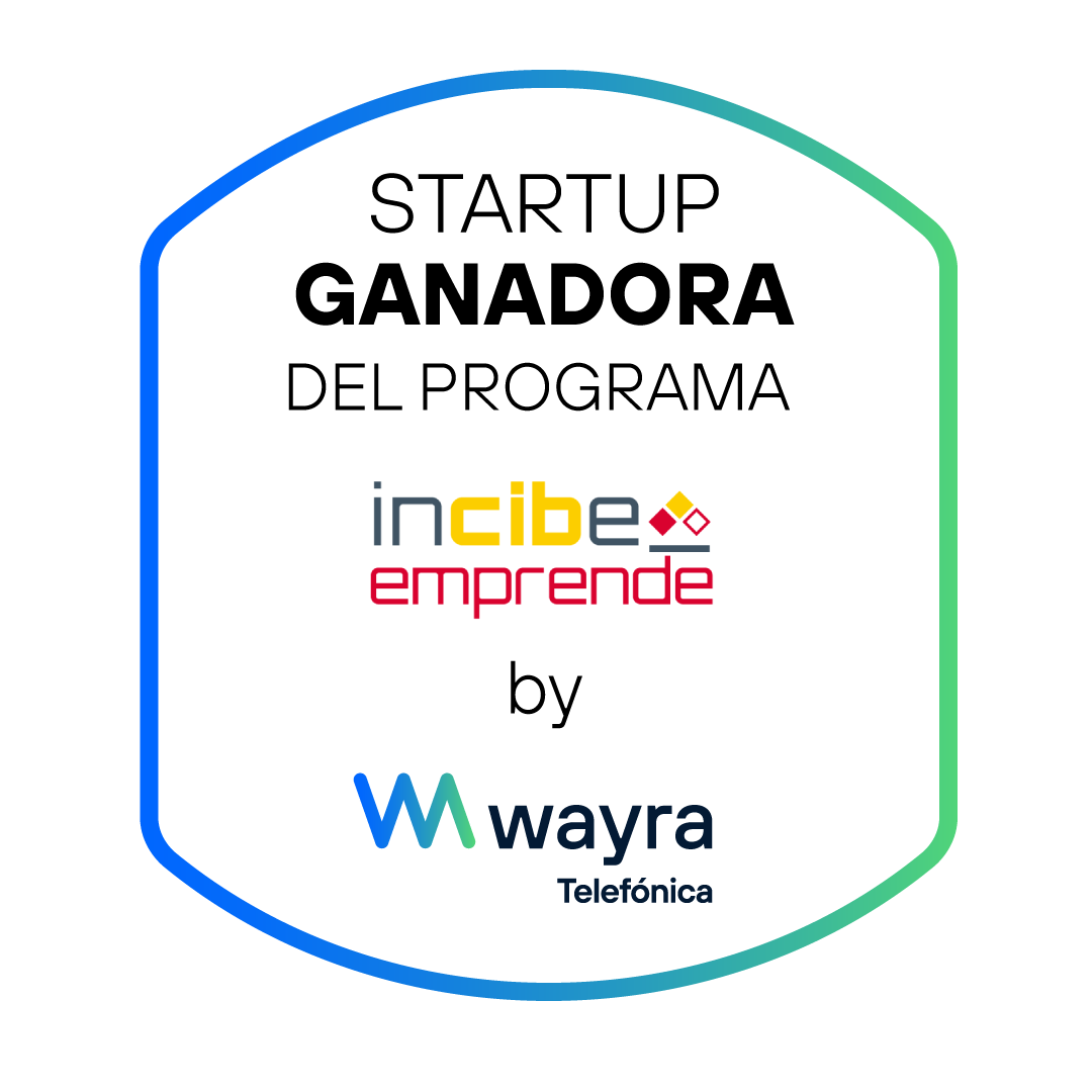 Wayra x INCIBE Incubation Program winner's badge