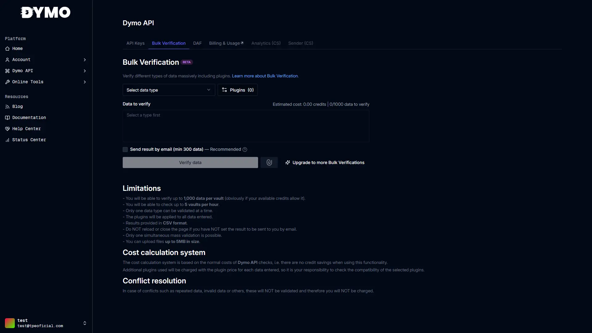 Introducing Bulk Verification BETA